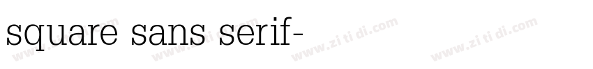 square sans serif字体转换 square sans serif字体转换